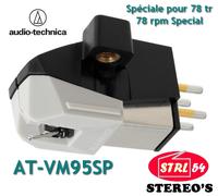 Audio-Technica AT-VM95SP per 78 giri E Dischi gomma lacca testina fono mm