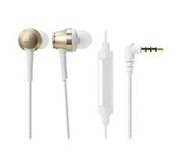 Audio-Technica ATH-CKRS70ISBK auricolari ad alta risoluzione con microfono e controllo, nero Gold