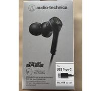 Audio-Technica ATH-CKS330NC BK Auricolari cablati neri Type-C cancellazione d...