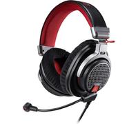 Audio-Technica ATH-PDG1A cuffia e auricolare Cablato A Padiglione Giocare Nero, Rosso