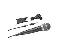 Audio-Technica ATR1200X - Microfono unidirezionale dinamico per voce/strumenti, include supporto da scrivania e morsetto (nero)