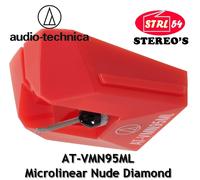 Audio-Technica ATVMN95ML Aghi MicroLinear Nude Diamond Rosso Per AT-VM95