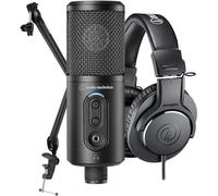 AUDIO-TECHNICA CREATOR PACK MICROFONO STUDIO ATR2500X-USB CUFFIA ATH-M20X BUNDLE