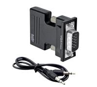 Audio-Visual Transmission: Connects source devices to VGA monitors and enjoy audio and video at the same time with our female to VGA male adapter. Features an integrated audio jack for effortless conn