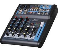 Audio2000'S AMX7321-Mixer audio professionale a quattro canali con interfaccia USB, effetti sonori Bluetooth ed effetti sonori DSP (AMX7321)