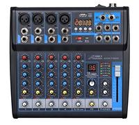 Audio2000'S AMX7322-Mixer audio professionale a sei canali con interfaccia USB, Bluetooth ed effetti sonori DSP (AMX7322)