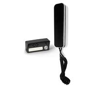 AudioBell Magnet - Citofono audio a 2 fili con microtelefono magnetico | PAF0004, Pannello esterno in lega di zinco, targhetta retroilluminata, elettroserratura, telecomando interno magnetico