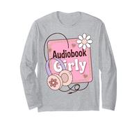 Audiobook Girly Book Lover Maglia a Manica