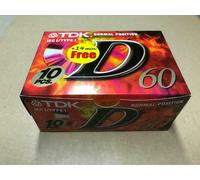 AUDIOCASSETTA cassetta audio PACK 10 pezzi TDK D 60 NUOVE normal position