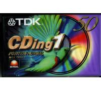 Audiocassette TDK CDing 1 Position Normal 50 Minuti (2 Pezzi)