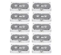 Audiocassette Vergini da Registrazione 30 Minuti, Confezione da 10 Pezzi | Supporti in Plastica per Messaggi, Musica e Parole, per Progetti Fai da Te e Auguri Creativi