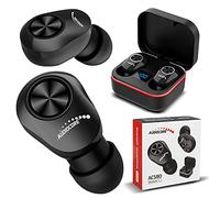 Audiocore AC580 Cuffie Intrauricolari Bluetooth BT5.1 TWS Stazione di Ricarica con Display Microfono integrato Senza Fili