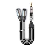 AUDIODESIGN VX201 6S CAVO AUDIO 2x XLR MASCHIO / JACK 3,5mm ST. 6mt