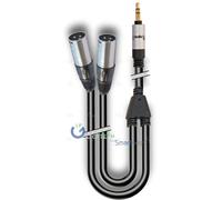 AUDIODESIGN PRO CAVO ADATTATORE X-PRO DA 1 JACK 3,5 STEREO A 2 XLR 3 MASCHIO 6M