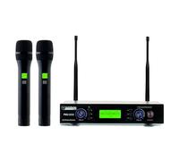 AudioDesign Set centralina e 2 microfoni a gelato UHF,kit radiomicrofono palmare