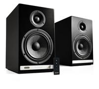 Audioengine HD6 Diffusori wireless con Bluetooth, Nero | Da scaffale amplificati 150 W, aptX-HD, DAC a 24 bit