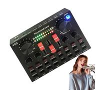 Audiomixer für Streaming, Soundboard-Mixer,PC-Audio-Interface | Kompaktes PC-Interface, praktischer tragbarer DJ-Sound-Controller für den Streaming-Einsatz