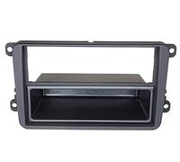 Audioproject A171 - Mascherina-2-DIN a 1 DIN universale per autoradio compatibile con: VW Golf 5 + 6 Touran Passat 3C Caddy EOS Skoda Octavia - nero