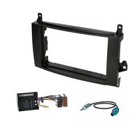 Audioproject A300-10 - Autoradio Set Mascherina 2 DIN Compatibile con Mercedes Benz Classe A W169 Classe B T245 Sprinter W906 Viano Vito W639 Sprinter W906 Adattatore Antenna Radio 2-DIN