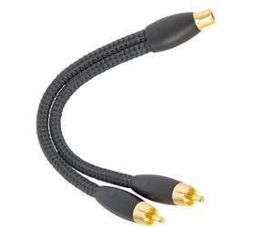 AudioQuest Splitter Y - un cavo RCA femmina a due RCA maschio (15,24 cm)