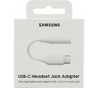 Audiosystem Adattatore da USB Type C a Jack 3,5" Connettore per Cuffie Auricolari Samsung Galaxy S21 SM-G991 S21+ PLUS G996 ULTRA G998, S21 FE G990 EE-UC10J UC10 Originale Bianco in Blister