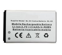 Audiosystem Batteria Compatibile Per BRONDI Magnum 4 / Stone+ / Stone Plus/Supplier Con Capacita' Originale 1100mah BL-5C / BL5C Bianca Pila Nuova Ricambio Sostituzione