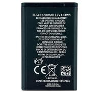 Audiosystem BATTERIA COMPATIBILE per Nokia 105 (2019) / 1616/1800 / E60 / 3600/3660 / C1-01/ C1-02/ X2-05/1616/ 1800/100/ 101/105/ 106/109 Capacità Originale 1200Mah BL-5CB
