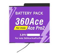 Audiosystem Batteria per Videocamera INSTA360 ACE/ACE PRO/ACE PRO2 ACE PRO-002 Con Capacità Originale 1840MaH Ricambio Sostituzione