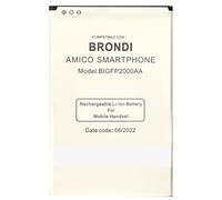 Audiosystem BATTERIA PILA per BRONDI AMICO SMARTPHONE 3G BIGFP2000AA BL-55A CAPACITA' ORIGINALE 2000MaH