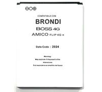 Audiosystem BATTERIA PILA Per BRONDI BOSS 4G Con Capacità Originale 1500MaH BRONDI AMICO FLIP 4G+ PLUS (Non va bene per Flip 4G!) RICAMBIO NUOVA