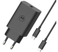 Audiosystem Carica Batterie Rapido Originale Motorola 68W per Moto Edge 70 / Edge 70 Pro/Edge 70 Fusion/edge 70 Neo Con Cavo 100cm USB Type C Turbo Power MC-682 Caricatore in Blister Nero