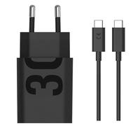 Audiosystem Carica Batterie Rapido per Motorola 30W Moto RAZR 30/40 / RAZR 50 Pro Neo Ultra Razor Flip Con Cavo Dati USB Type C/c 100 Cm Turbo Power Sostituisce il Caricatore Originale Nero