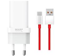 Audiosystem Carica Batterie Rapido per Oneplus 30W Warp Charge per 1+6 7 7T PRO 8 8T 8 PRO 9 9T 10 11 12 12R 11R Nord 2 3 4 Lite CE2 CE3 Con Cavo 100cm USB 2.0 / Type C Caricatore Rosso Bianco