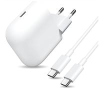 Audiosystem Carica Batterie Ricarica Rapida da 45W per Google Pixel 7A / 7 Pro / 8/8 Pro / 9 / 9A / 9 Pro XL / 10/10 Pro XL Caricatore Con Cavo USB Type C/C 100cm Come Originale Bianco