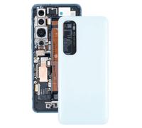 Audiosystem Scocca vetro Copri batteria Cover Back posteriore Per XIAOMI MI NOTE 10 LITE M2002F4LG M1910F4G, Ricambio Pari Originale Con Biadesivo, Bianco