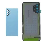 Audiosystem Scocca Vetro Copri Batteria Posteriore per Samsung Galaxy A32 4G SM-A325 A325B A325F, Ricambio Pari Originale con Biadesivo e Vetro Fotocamera compreso, Blu Azzurro Blue