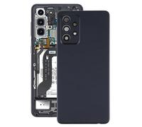 Audiosystem Scocca Vetro Copri Batteria Posteriore per Samsung Galaxy A53 5G SM-A536 A536B Ricambio Pari Originale con Biadesivo e Vetro Fotocamera compreso, Black Nero