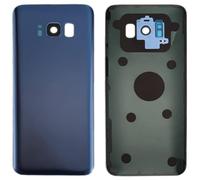 Audiosystem Scocca Vetro Copri Batteria Posteriore per Samsung Galaxy S8 SM-G950 G950F, Ricambio Sostituzione Back con Biadesivo e Vetrino Fotocamera compreso Pari Originale, Blu Blue