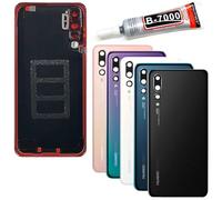 Audiosystem Scocca Vetro Copribatteria Posteriore per Huawei P20 PRO Originale CLT-L29 L04 L09, con Vetro Fotocamera e Colla B7OOO da 15ML (Aurora Blu)