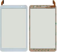 Audiosystem TOUCH SCREEN VETRO per Tablet CLEMENTONI Clempad Revolution V62925 V60974 16775 Bianco 8" con Biadesivo Ricambio Touchscreen Digitizer (Display Non Incluso)