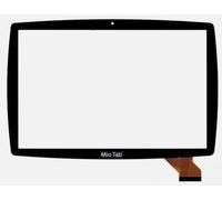 Audiosystem TOUCH SCREEN VETRO per Tablet LISCIANI MIO TAB 10 TUTOR 64229 10.1" Nero + Biadesivo Ricambio Digitizer (Display Non Incluso)