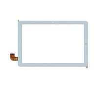 Audiosystem TOUCH SCREEN VETRO per Tablet MEDIACOM SMARTPAD IYO 10 M-SP1AY M-SP1BY 10.1" Bianco + Biadesivo Ricambio Digitizer (Display Non Incluso)
