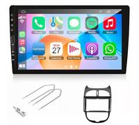 AudioTune Kit Autoradio Android 14, DSP 4-32gb, Tasti fisici, USB-C/USB Frontali e Carplay Adroid Auto + Mascherina e adattatori Grande Schermo 9" Pollici Compatibile con Peugeot 206 1998-2012