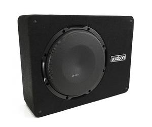 Audison APBX 8 AS2 - Subwoofer amplificato da 200mm in box chiuso per auto, 500W Peak, amplificatore integrato e controllo remoto bass level