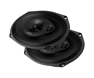 Audison APX 690 - Coppia di altoparlanti coassiali a 3 vie da 6x9 con tweeter concentrico e woofer ellittico in carta trattata, progettati per una risposta dinamica e dettagliata, 300W max