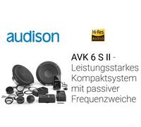 Audison AVK 6 S II 2 vie 16,5 cm (6,5") componenti altoparlanti set 250 Watt