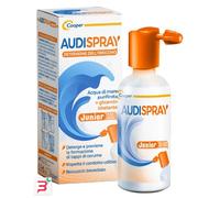 AUDISPRAY JUNIOR 3-12 ANNI SOLUZIONE DI ACQUA DI MARE IPERTONICA SPRAY SENZA GAS IGIENE ORECCHIO 25ML