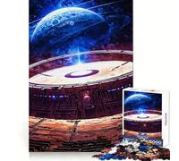 Auditorium della Stazione Spaziale - Puzzle da 1000 pezzi per adulti e ragazzi, gioco per la mente, rilassante, taglio preciso, regalo di Natale 38x26cm