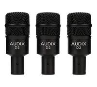 AUDIX D2 TRIO 3-Piece Drum Microphone Package with DVICE Clamps