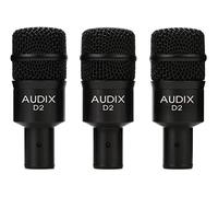 AUDIX D2 TRIO 3-Piece Drum Microphone Package with DVICE Clamps